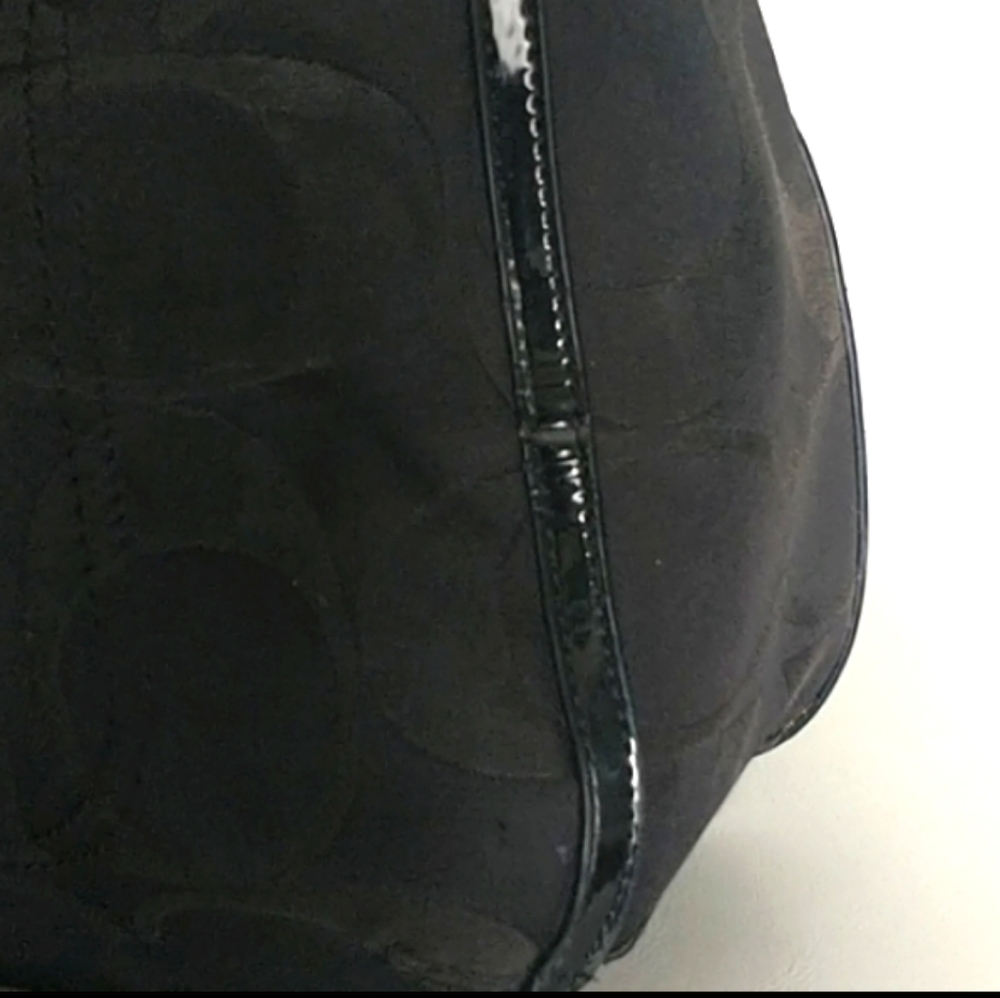 Coach Black Canvas Tote Handbag - Picture 9 of 15
